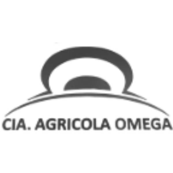 Logo reading “CIA. AGRICOLA OMEGA” in gray with stylized arch design above text