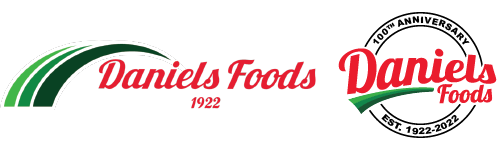 A logo for daniel 's foods is shown on a white background.