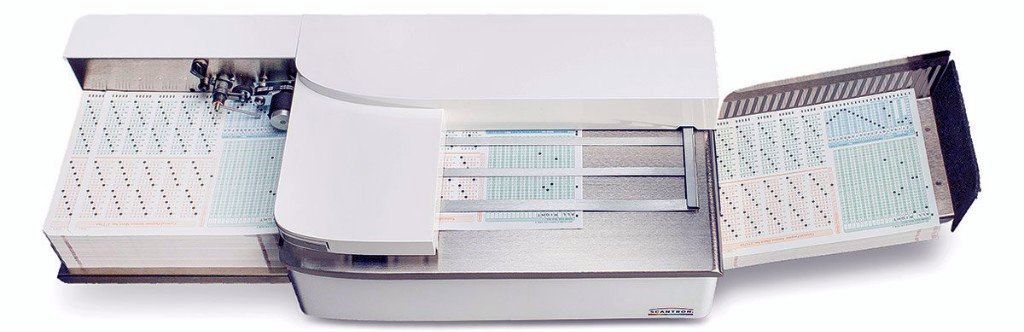 Scantron Insight 700c scanner. We are a Scantron distributor, but also provide more cost effective Kodak Alaris scanner solutions, in relation to OMR scanning for a variety of applications.