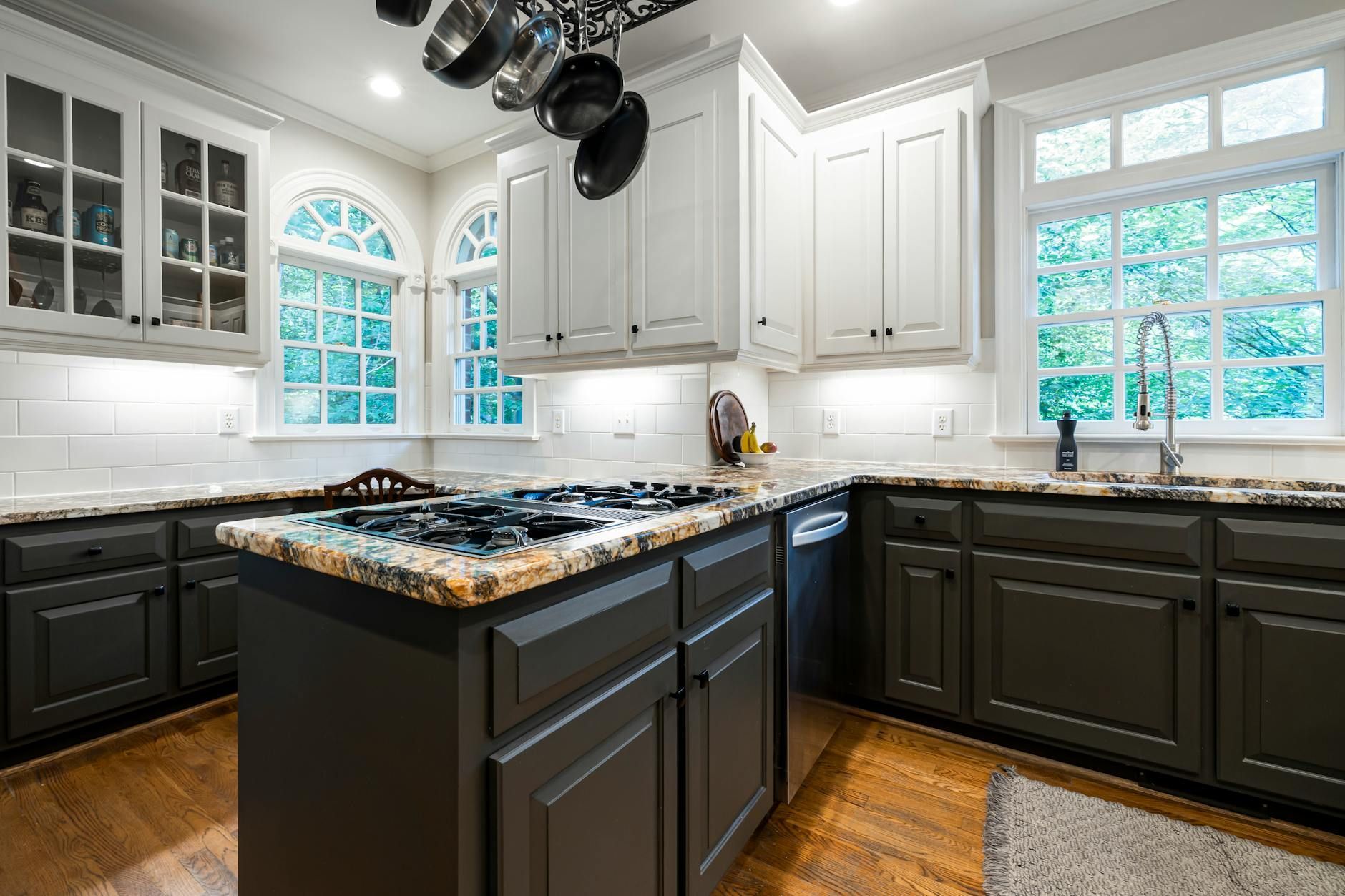 Kitchen cabinet refacing and custom cabinetry project in Chandler, Arizona.