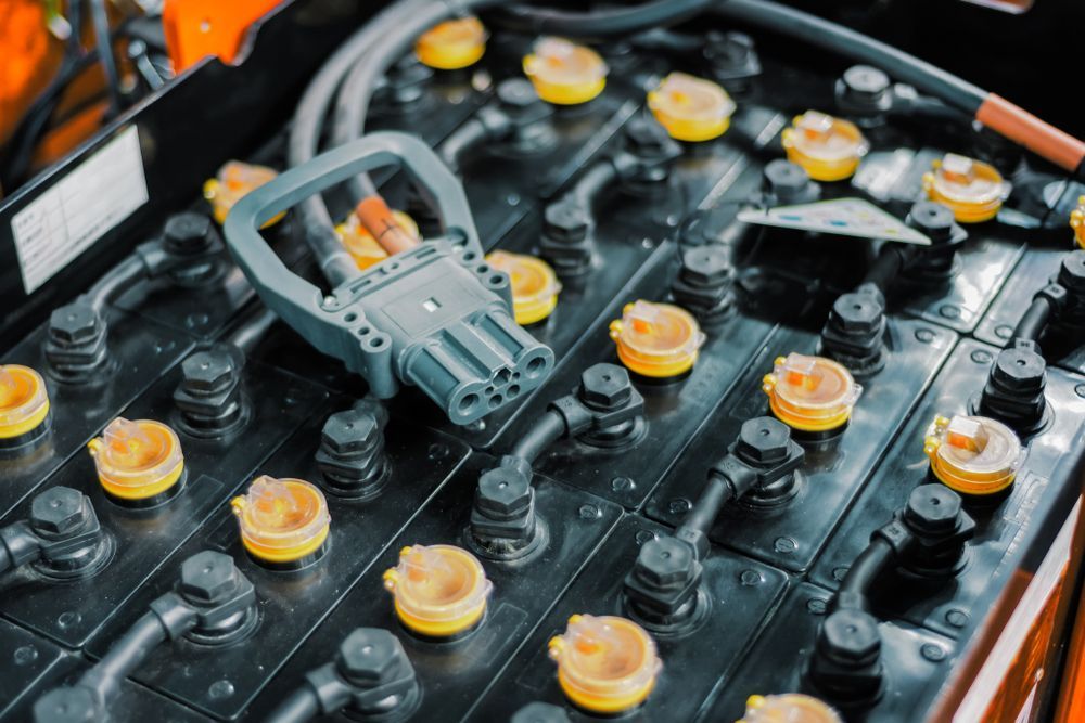 Close-up of Industrial Batteries — Ben's Tyres in Geurie, NSW