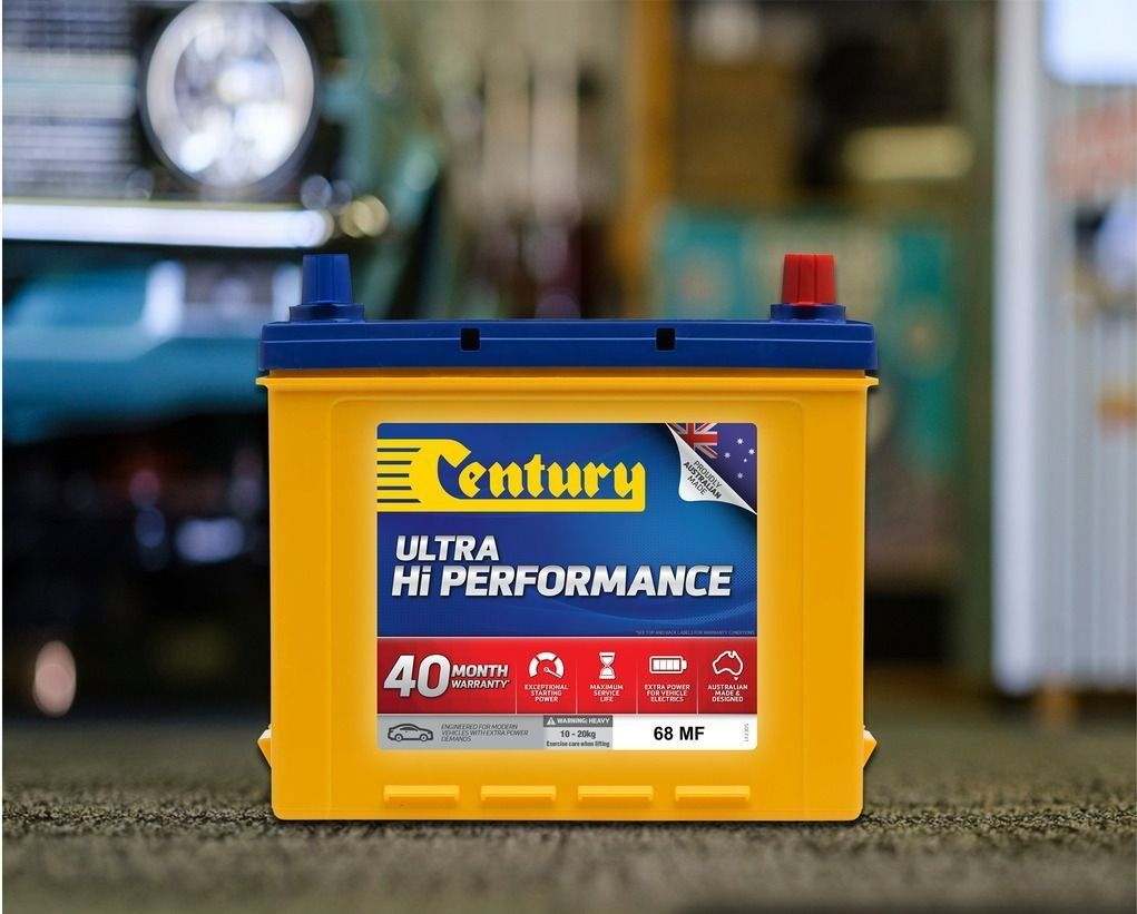 Yellow Century Ultra Hi Performance Car Battery — Ben's Tyres in Wellington, NSW