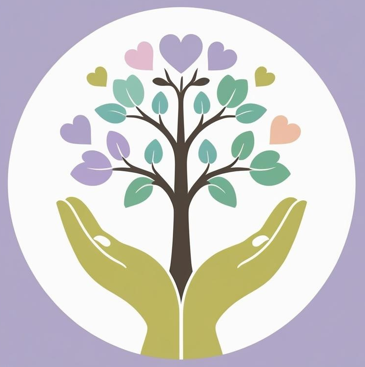 A blue background with white text that says blossom child care