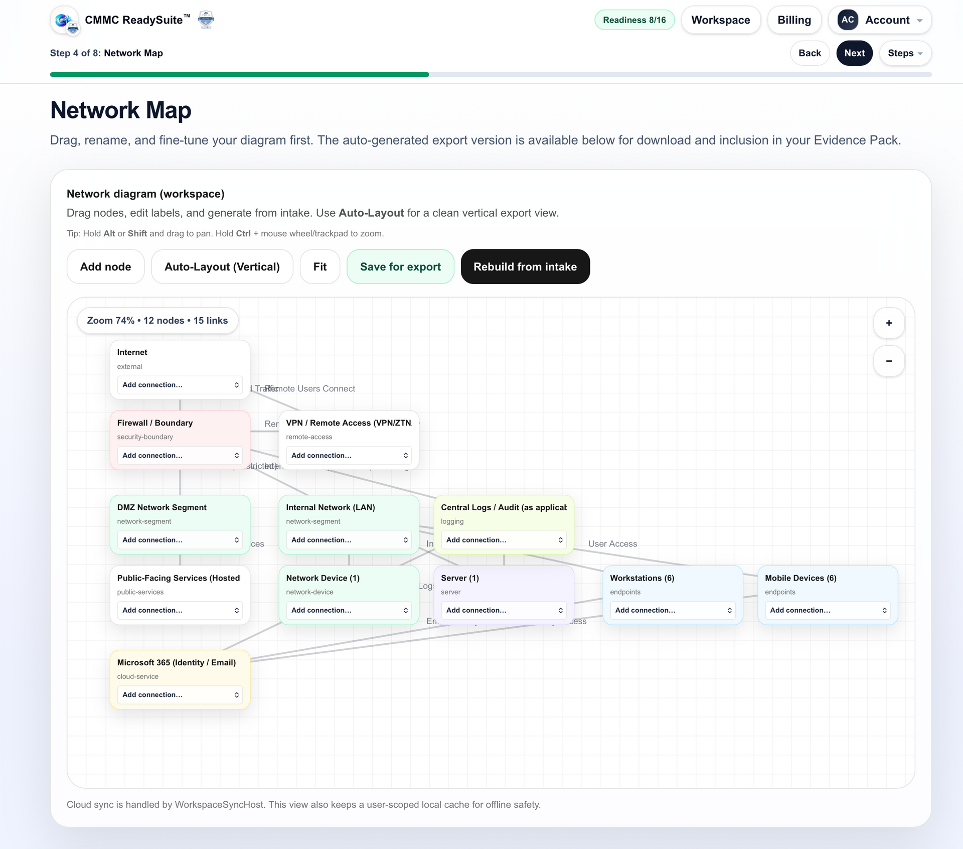 Network diagram creator