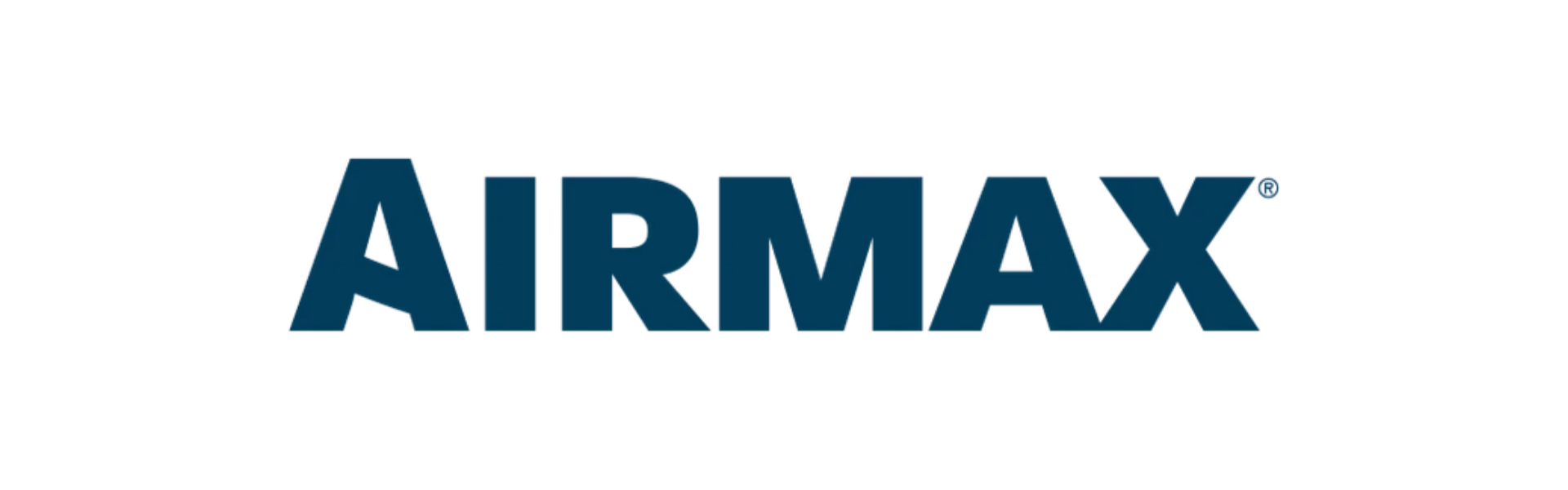 AIRMAX logo in dark blue on a white background