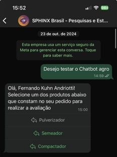 Pesquisa via WhatsApp