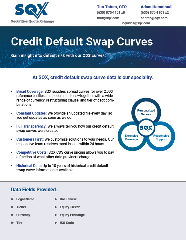 It is a brochure about credit default swap curves.