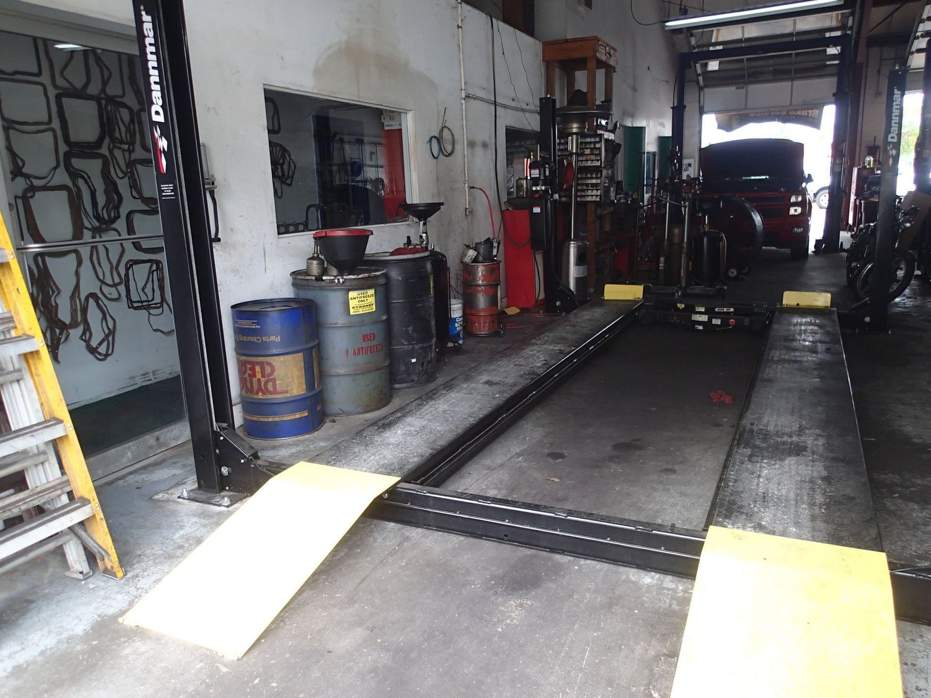 mechanic working on car 