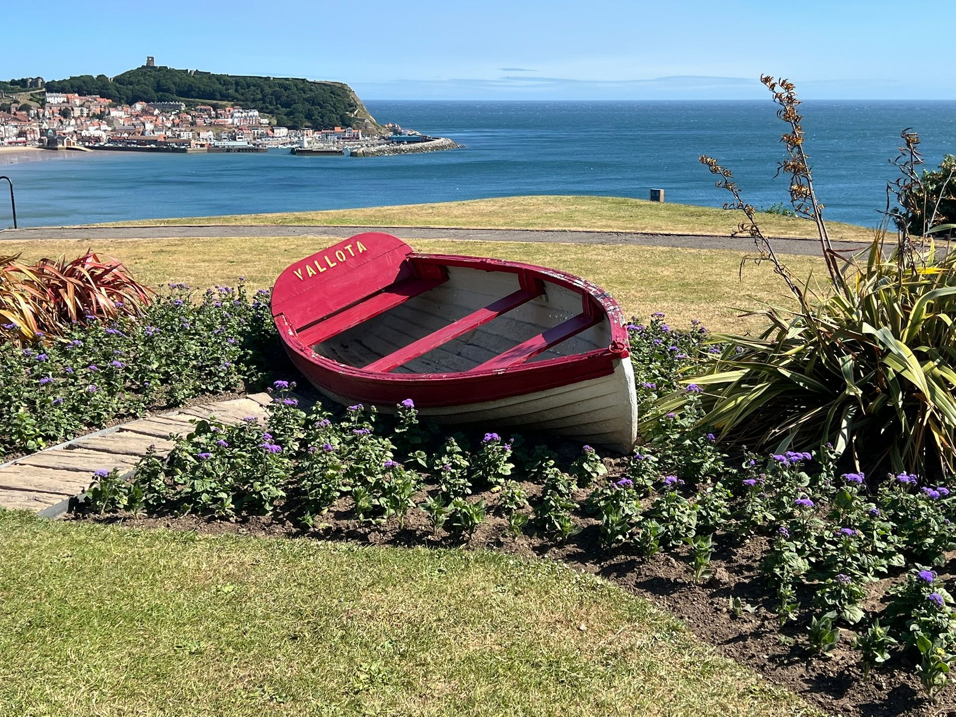 A scenic shot of the Vallota boat landmark on Scarborough's South Cliff.