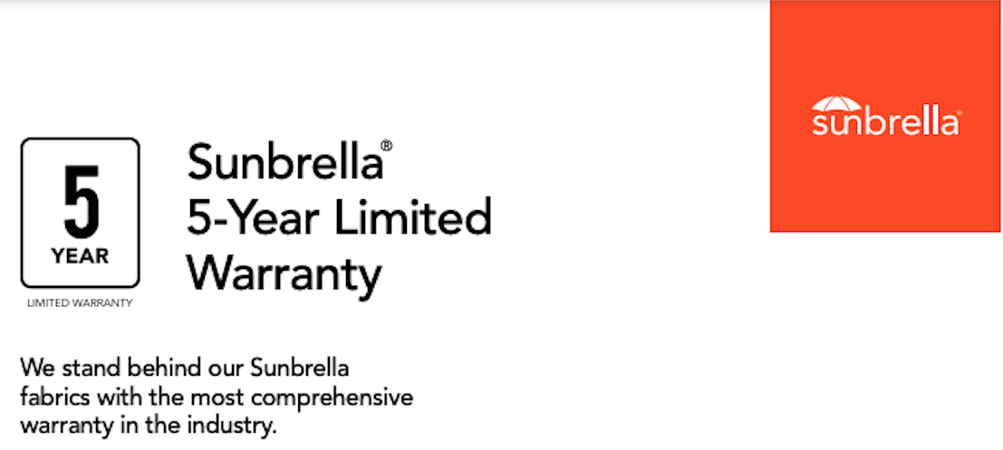 GARANTIA 5 AñOS SUNBRELLA