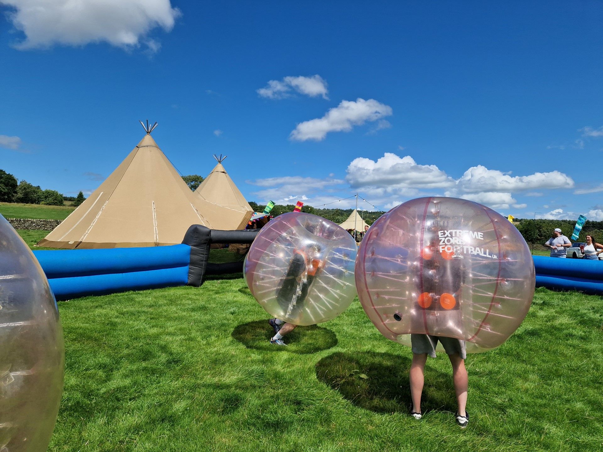 bubble football teambuilding event