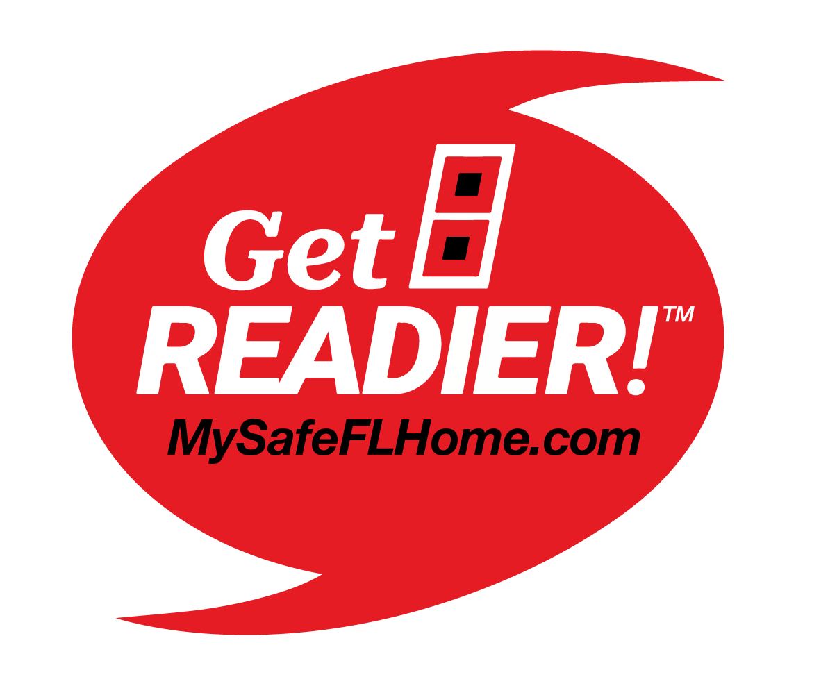 Red “Get READIER!” logo with MySafeFLHome.com and a door icon