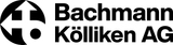 Logo der Bachmann Kölliken AG in Schwarz-Weiß mit kreisförmigem Emblem und fettgedrucktem Text