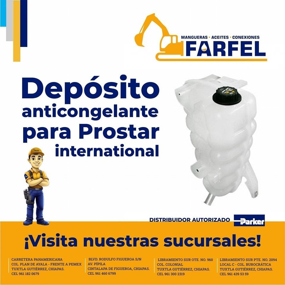 A poster that says deposito anticongelante para prostar international
