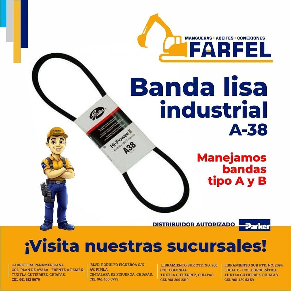 Un cartel de farfel banda lisa industrial a-38