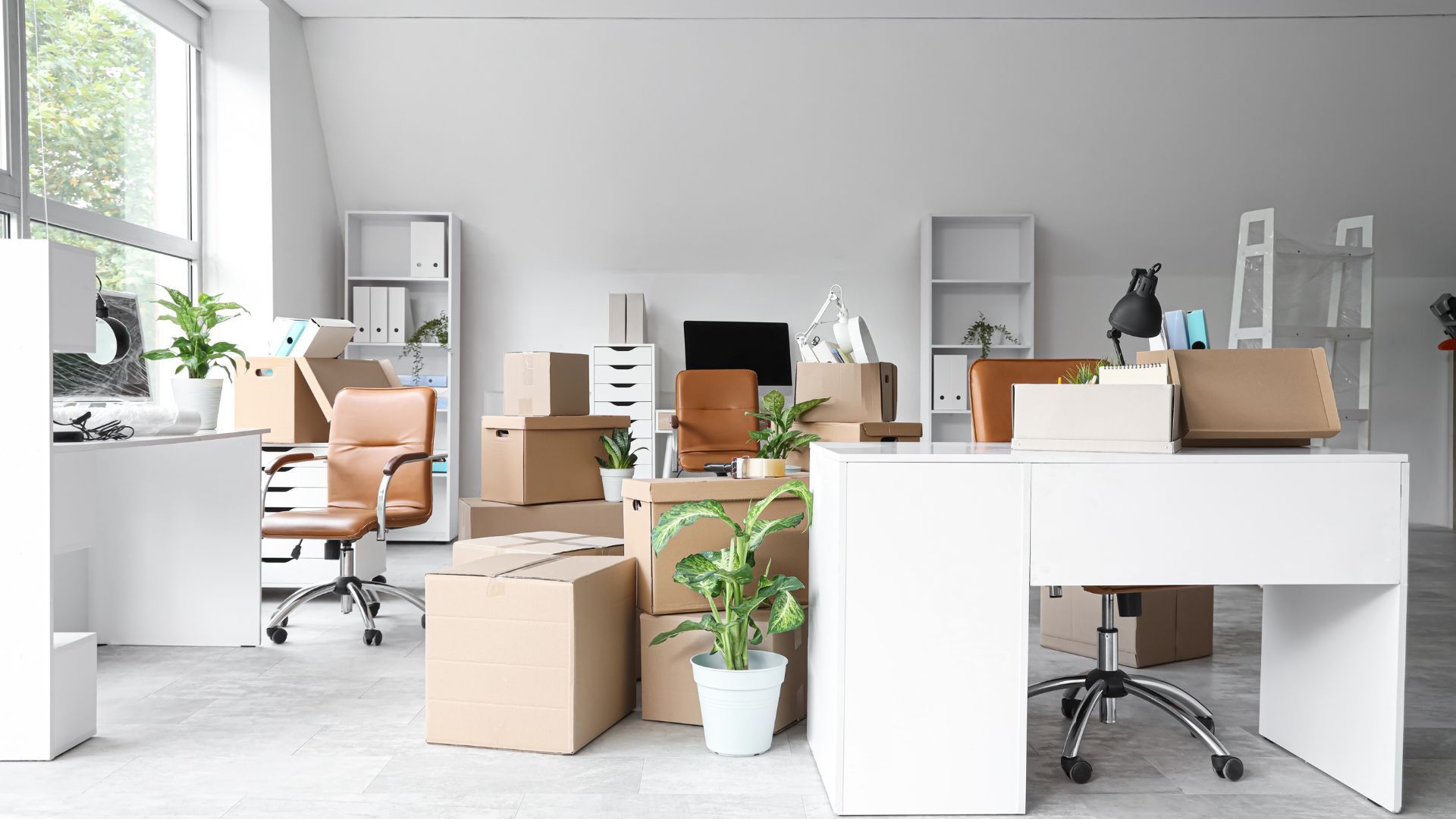 moving out packages in boxes