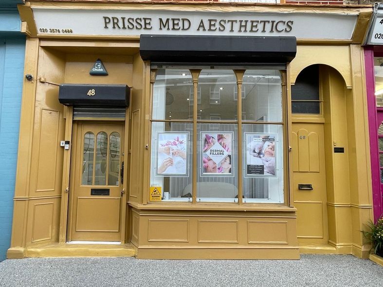 Prisse Med Aesthetics contact London Westminster clinic