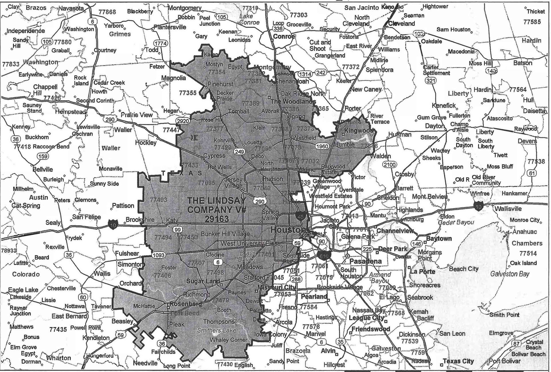 Lindsay-plumbing-service-area-map Lindsay-plumbing-service-area-map