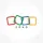 Zoho logo: overlapping squares in red, green, blue, and yellow with 
