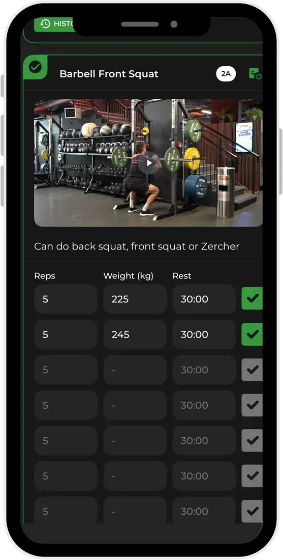 Complete Hockey Program workout in the app