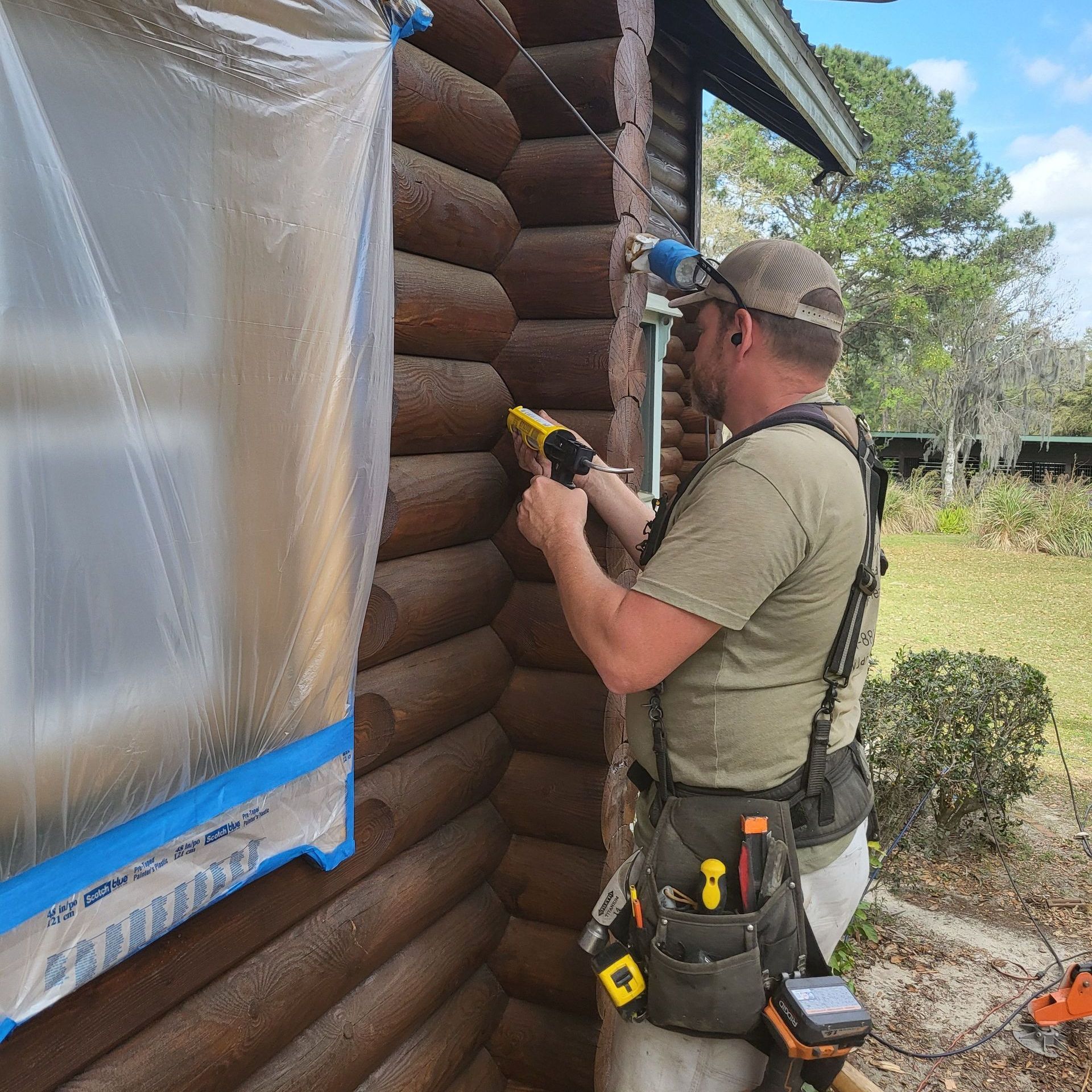 log home caulking