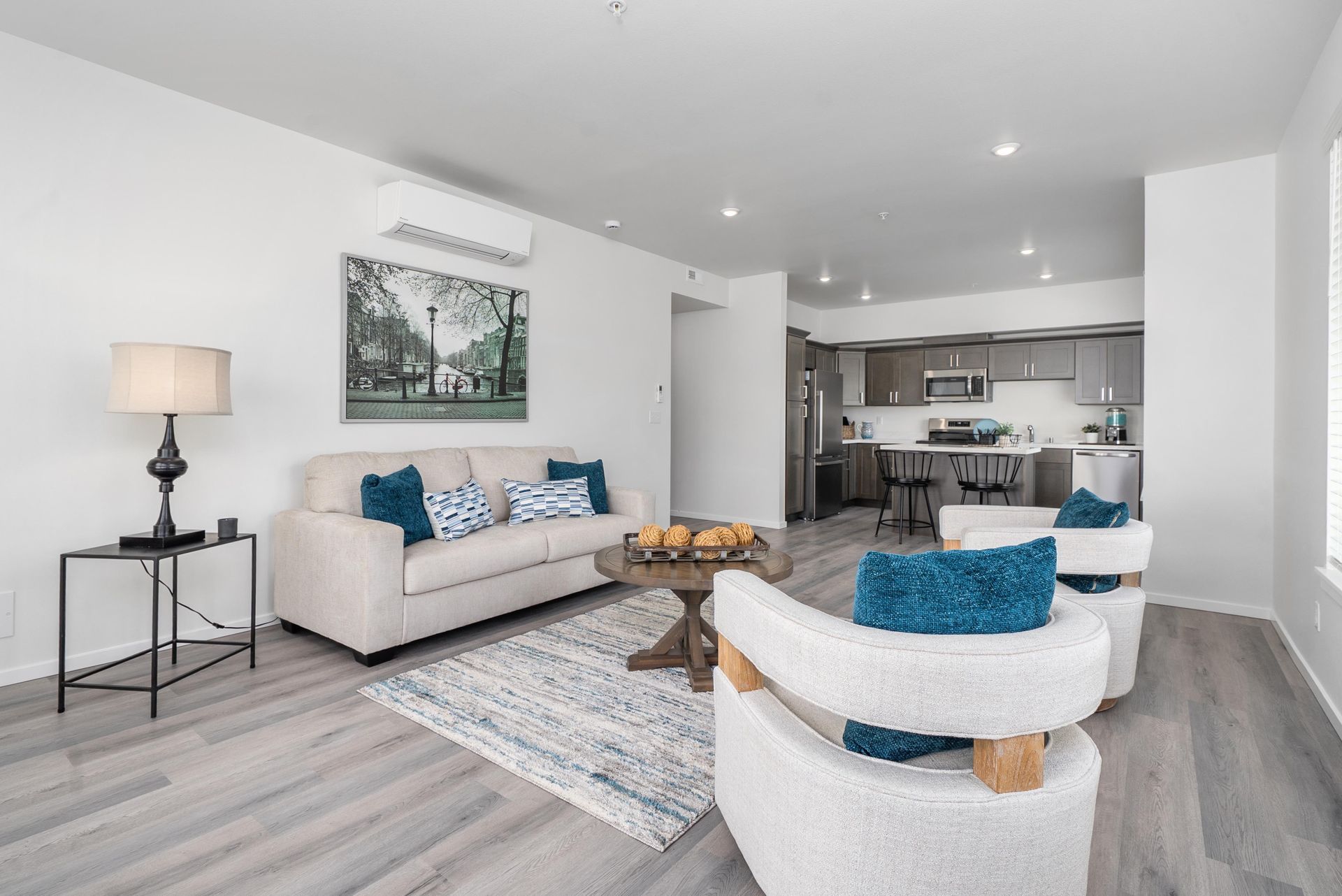 Living area at Blueberry Apartments Port Orchard.
