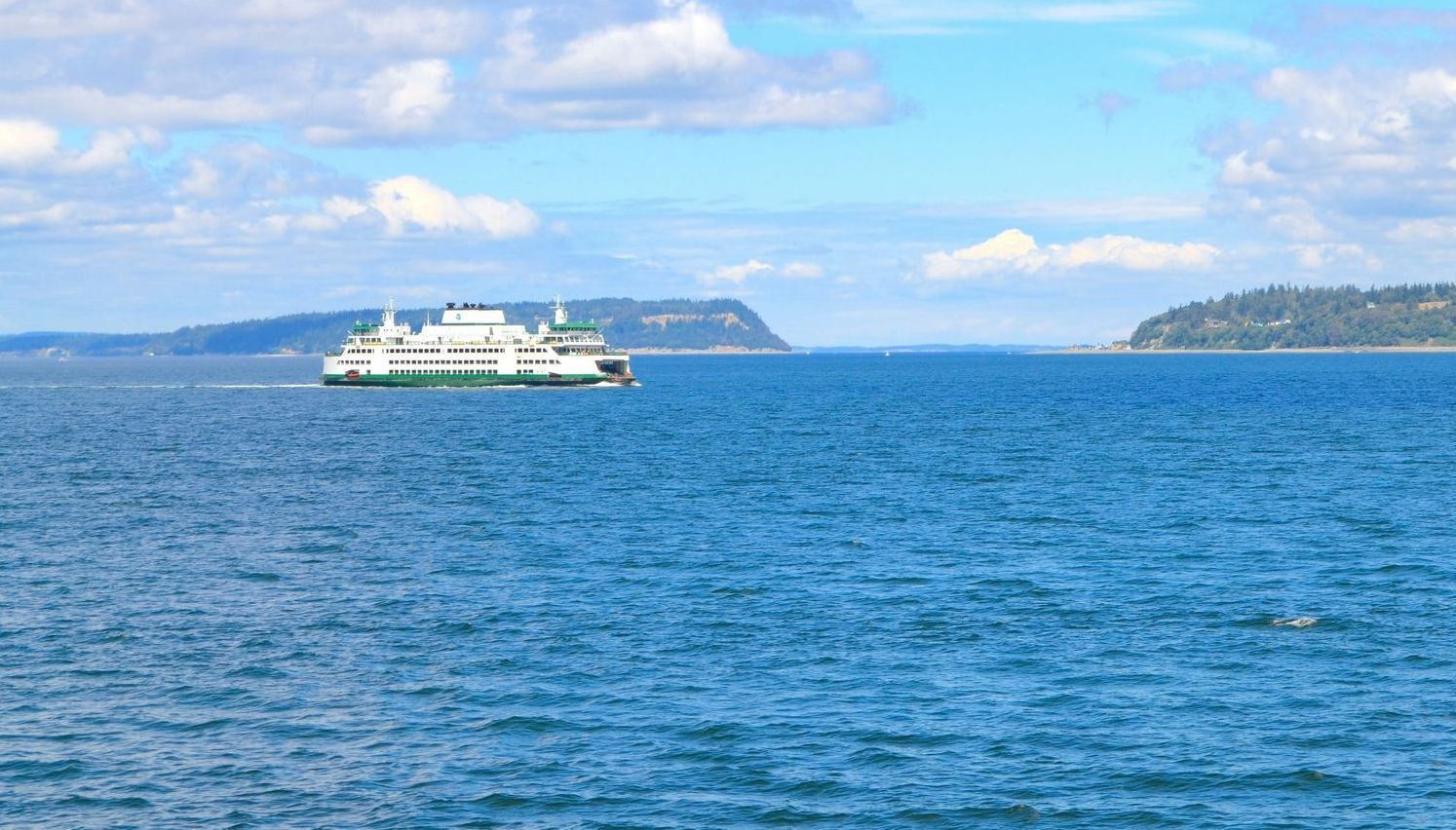 View from Seattle-Bremerton ferry near Port Orchard apartments, convenient location.