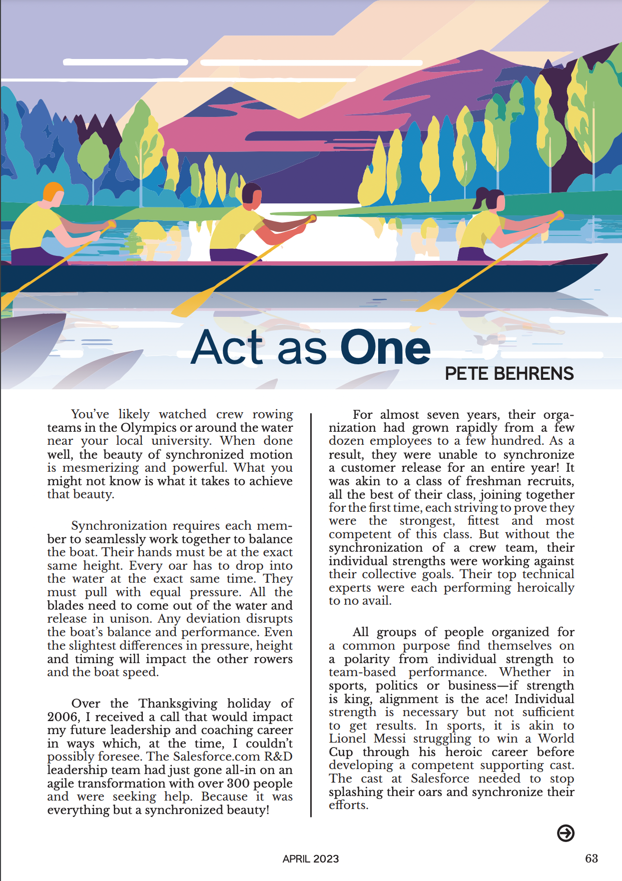 A screenshot of an article from Emergence magazine
