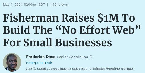 A screen shot of a Forbes article titled,