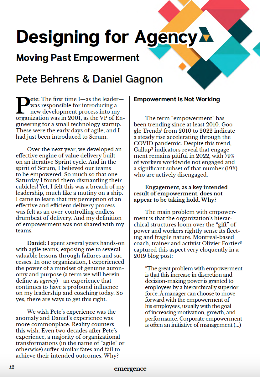 A screenshot of an article from Emergence magazine