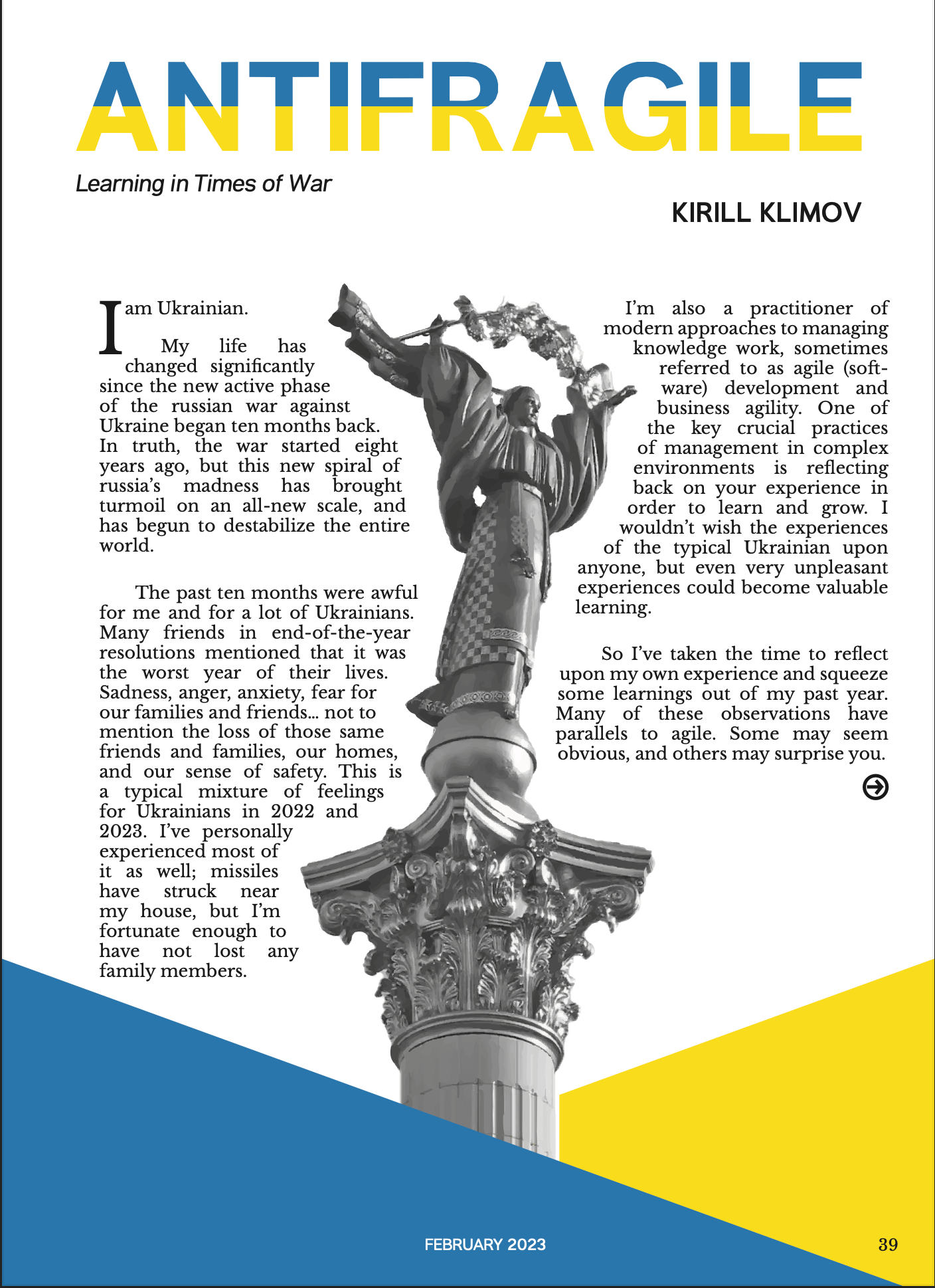 Preview of the Antifragile articles from Emergence magazine