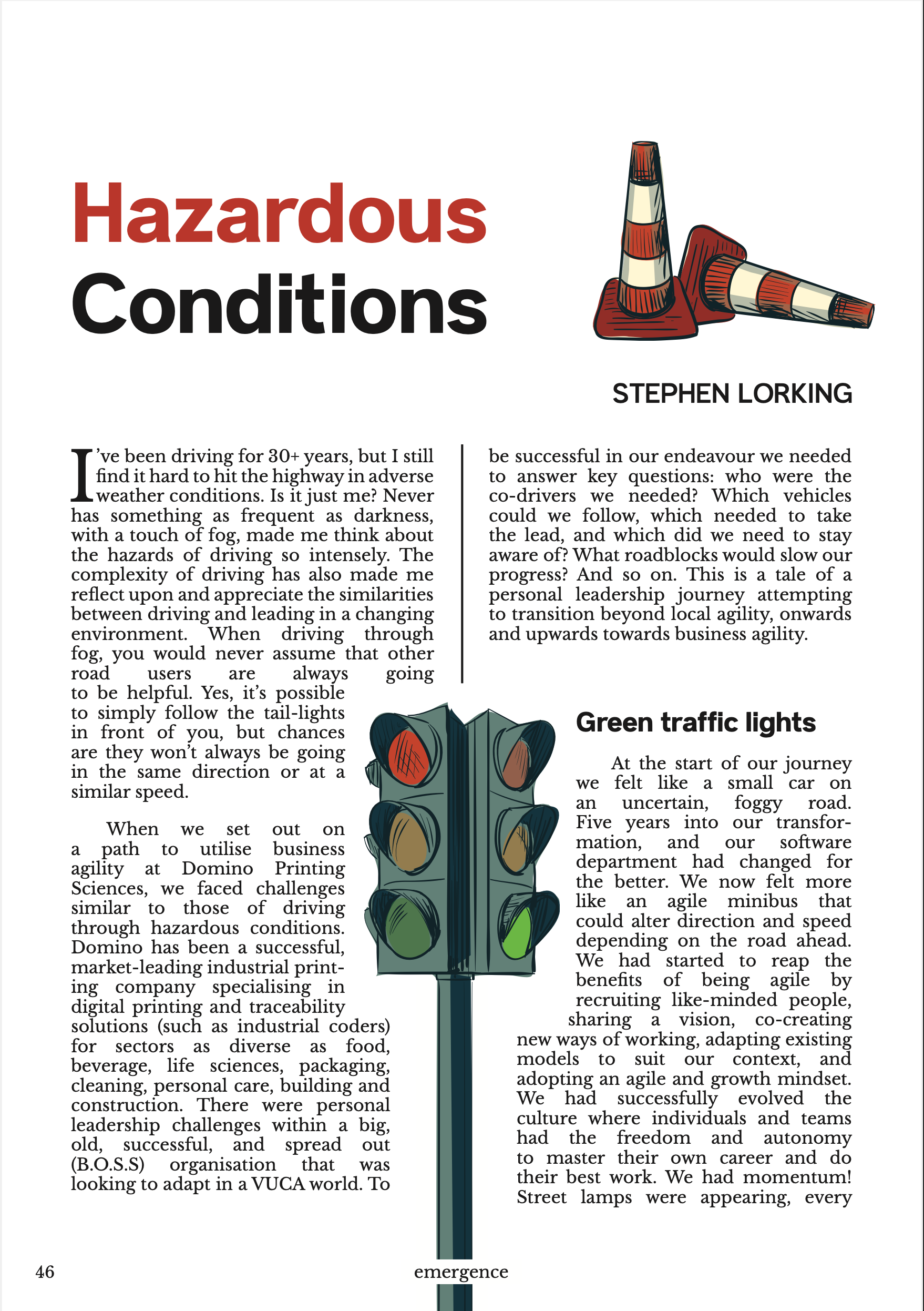 A screenshot of an article from Emergence magazine