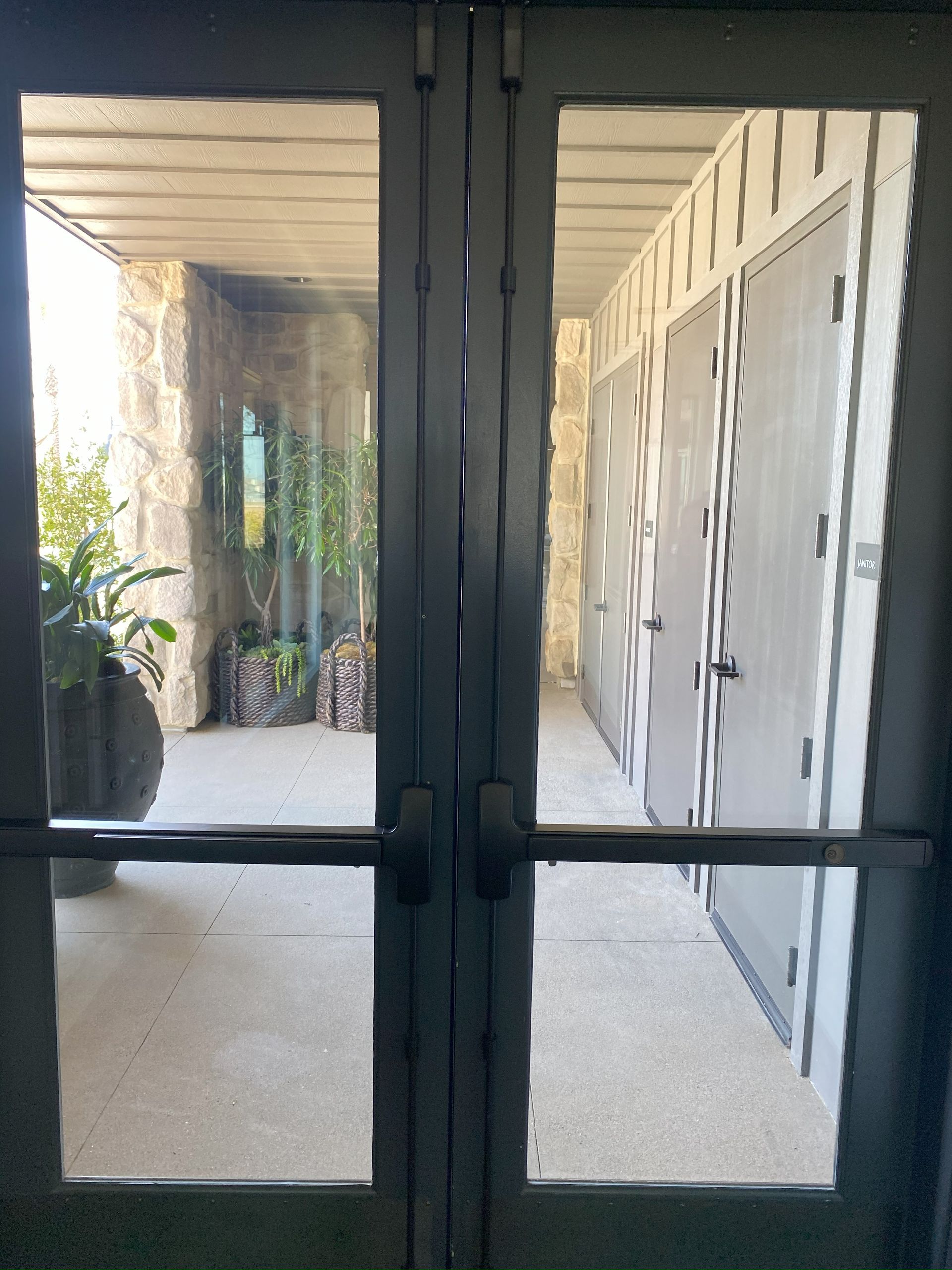 Business exterior with custom storefront glazing