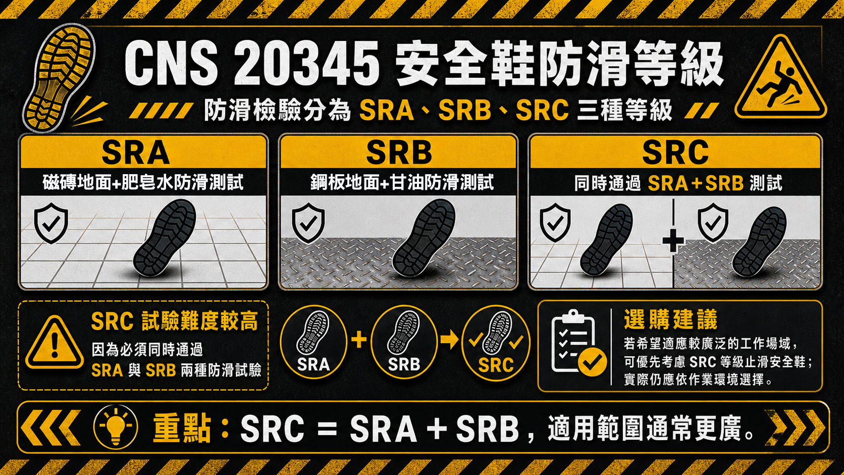 防滑等級的差異
