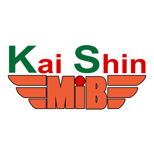 標誌：「開信」字樣為綠色和紅色，上方為「MiB」字樣，有橘色翅膀和紅色圓點。