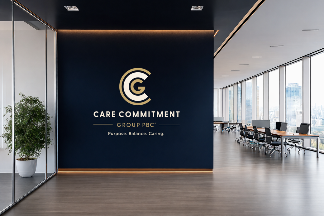 A gold logo for