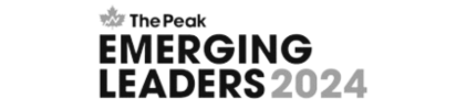 The logo for the peak emerging leaders 2024