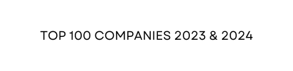 A white background with the words `` top 100 companies 2023 & 2024 '' written on it.