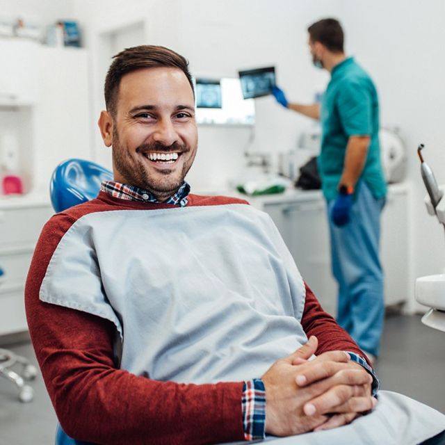 Man Having Dental Treatment — Bunbury WA — FADC Dental Group Man Having Dental Treatment — Bunbury WA — FADC Dental Group