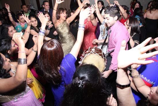 people dancing at wedding