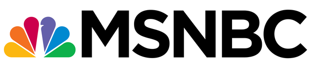 A logo for msnbc with a colorful nbc logo