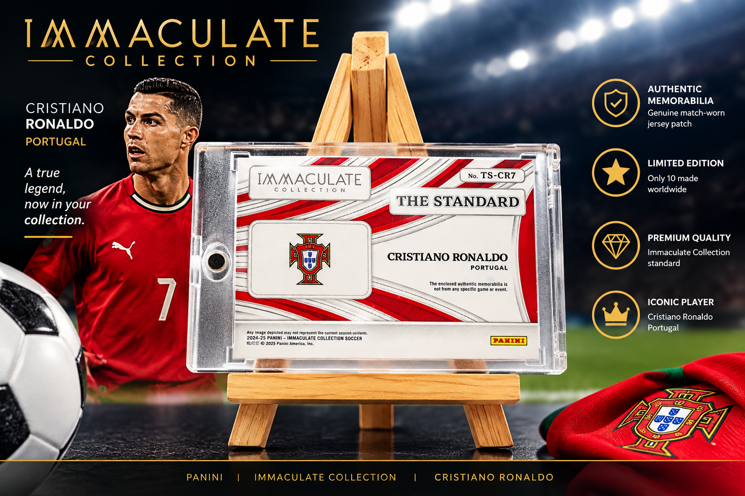 Cristiano Ronaldo Portugal Immaculate Collection Number Match Patch /10