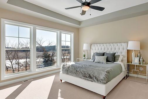 Elegant Wall Paint of Bedroom — St Cloud, MN — Fine Line Paint LLC