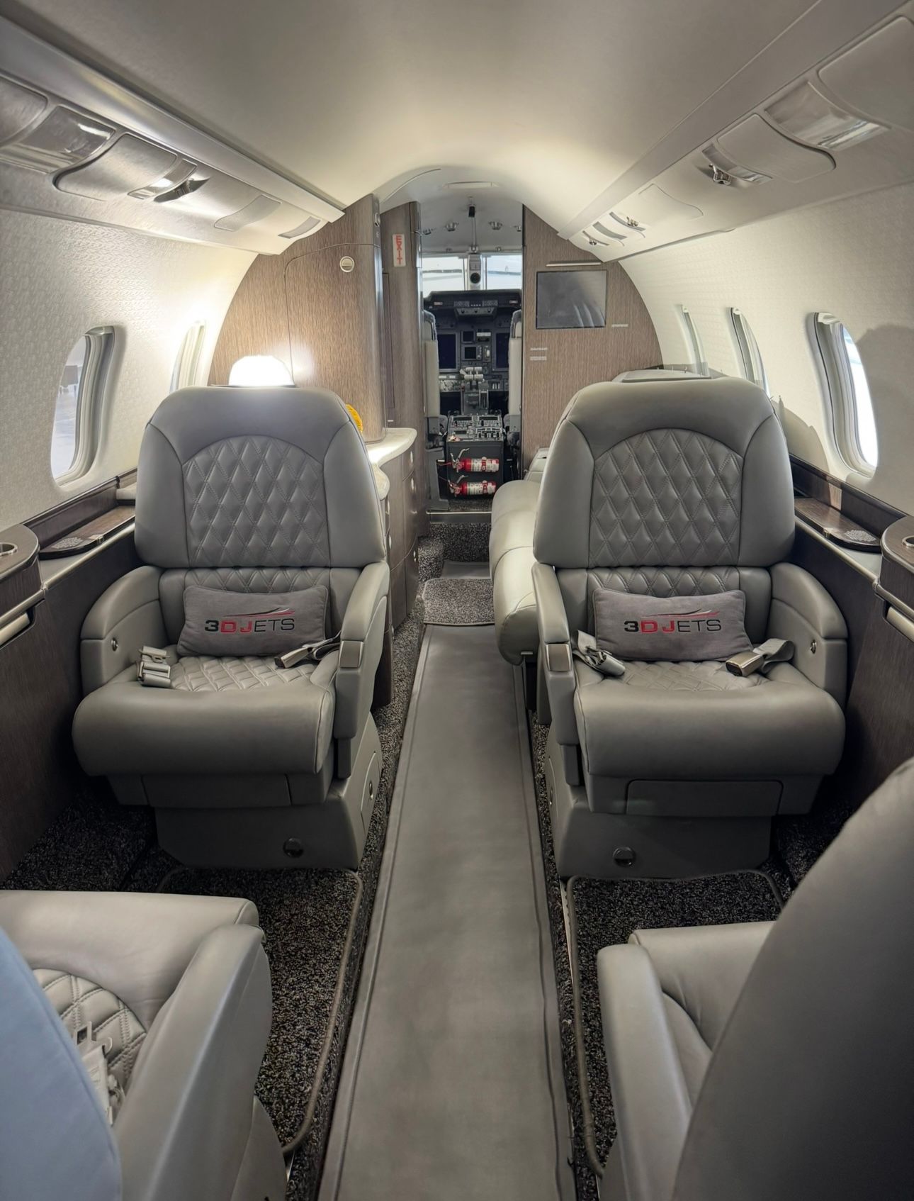 interior of the learjet 45 we cleaned