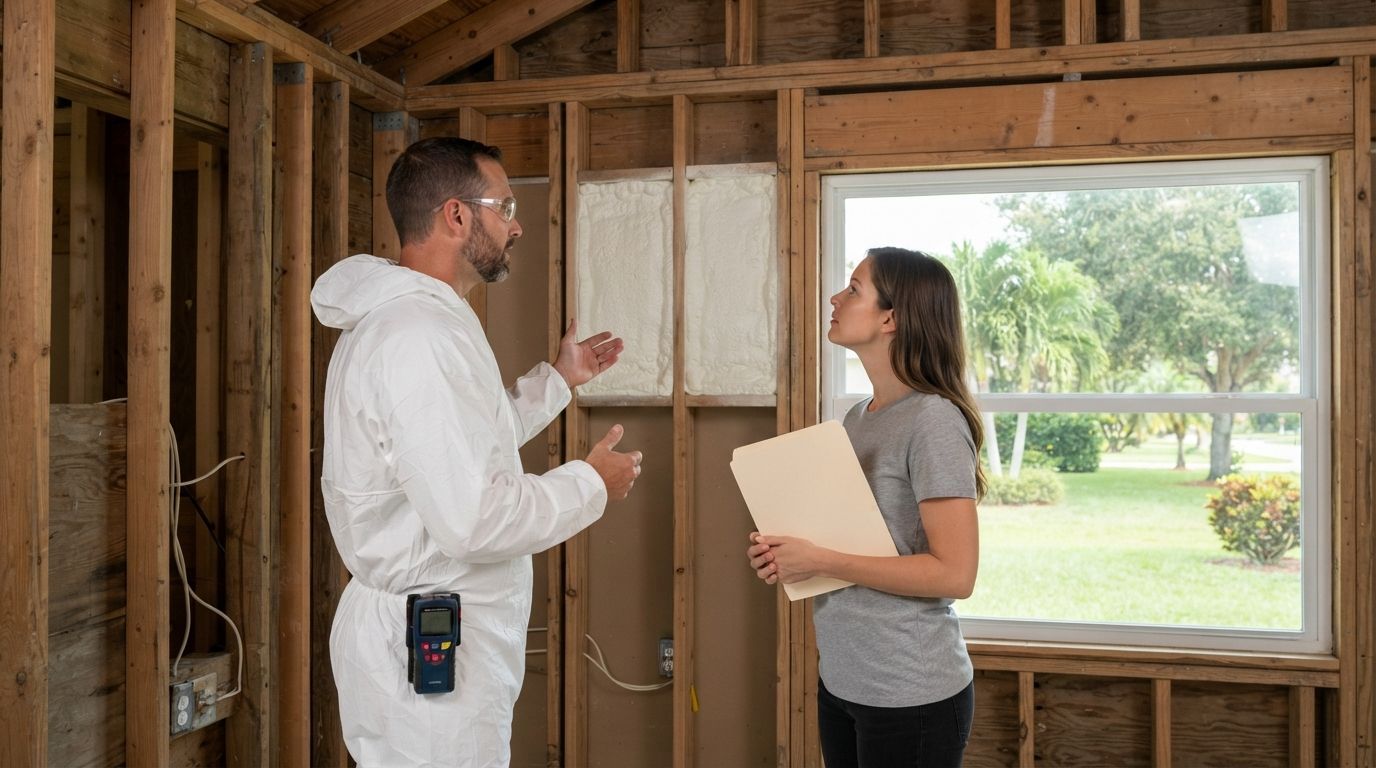 Closed cell spray foam estimate in Port Saint Lucie Florida