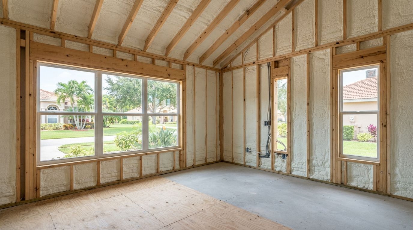Completed affordable spray foam insulation solution in Port Saint Lucie Florida