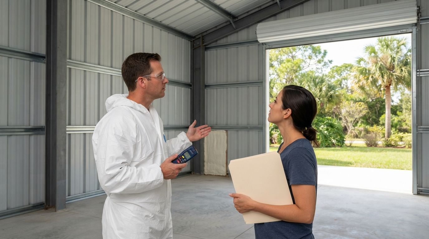 Metal building insulation estimate in Port Saint Lucie Florida