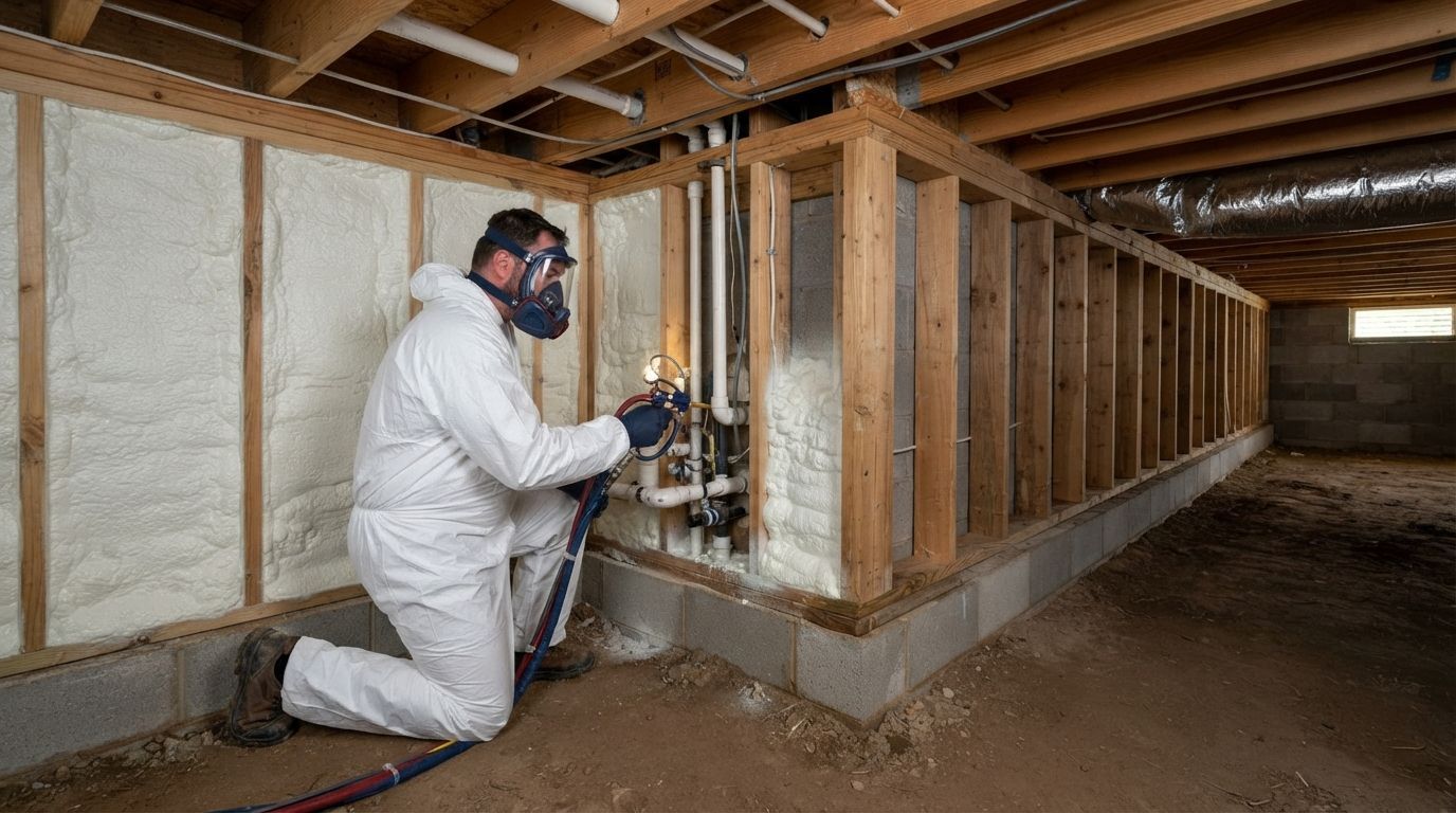 Crawl space insulation for Port Saint Lucie properties