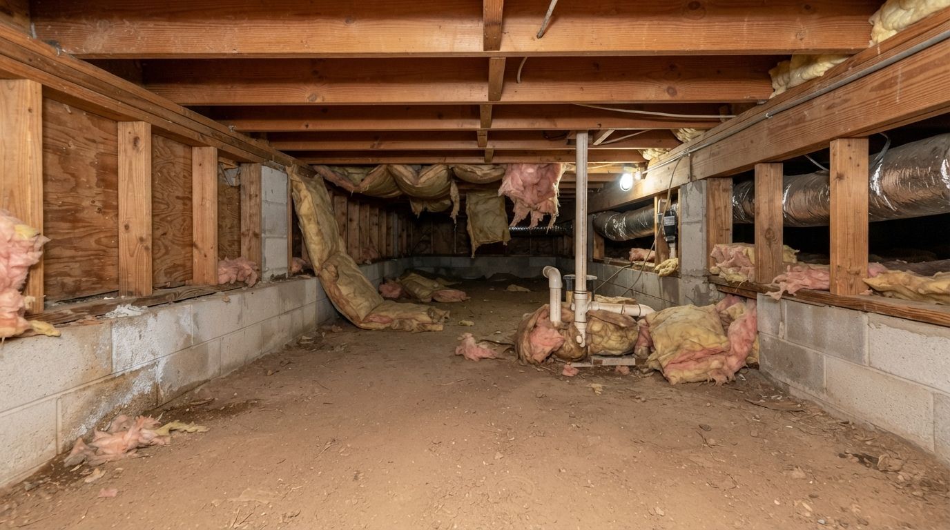 Signs a crawl space may need more insulation in Port Saint Lucie Florida