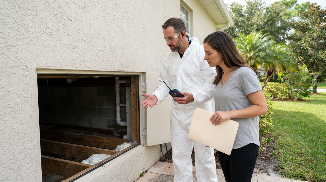 Crawl space insulation estimate for a Port Saint Lucie Florida home